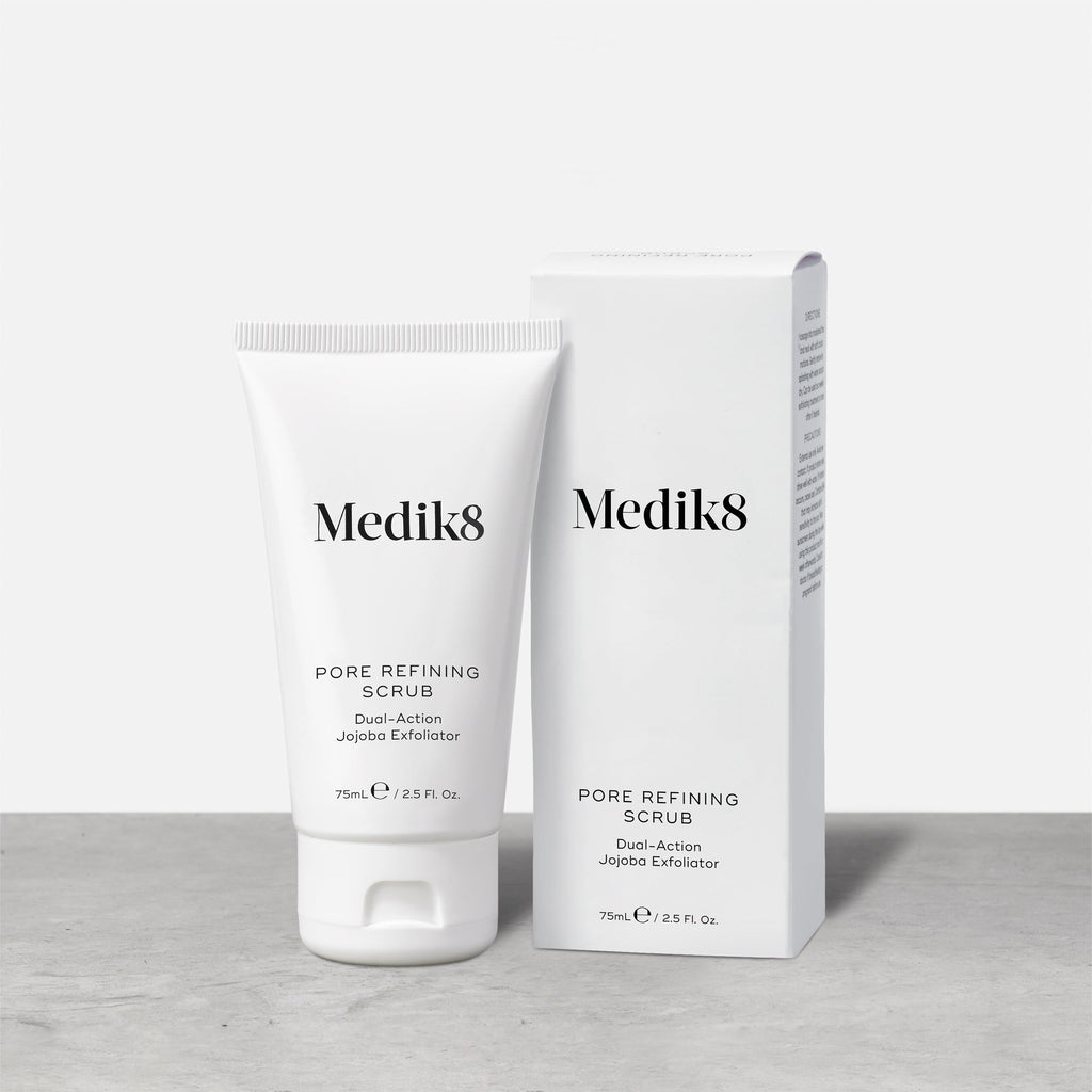 Pore Refining Scrub™ by Medik8. A Dual-Action Jojoba Exfoliator.